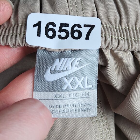 Nike Swim Trunks Mens XXL Tan Black Cargo Hybrid Shorts Utility Board Casual - Picture 12 of 16